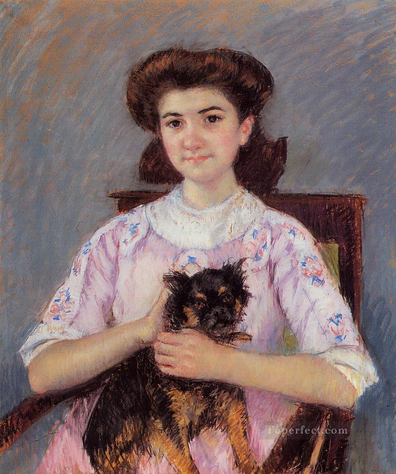 Portrait of Marie Louise Durand Ruel mothers children Mary Cassatt Oil Paintings